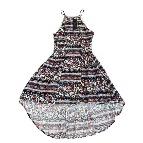 Romeo & Juliet Couture Halter Mini Dress Size Medium Sleeveless Lined NWT boho - Picture 1 of 6